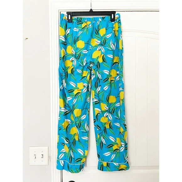 Printfresh Anthropologie Lemon Zest Cropped Pajama Pants - Picture 7 of 10